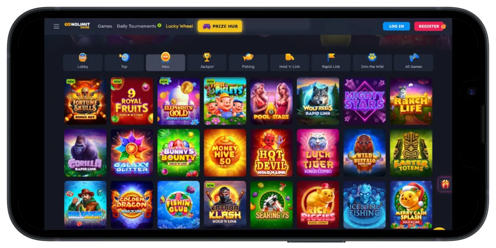 NoLimitCoins Casino games