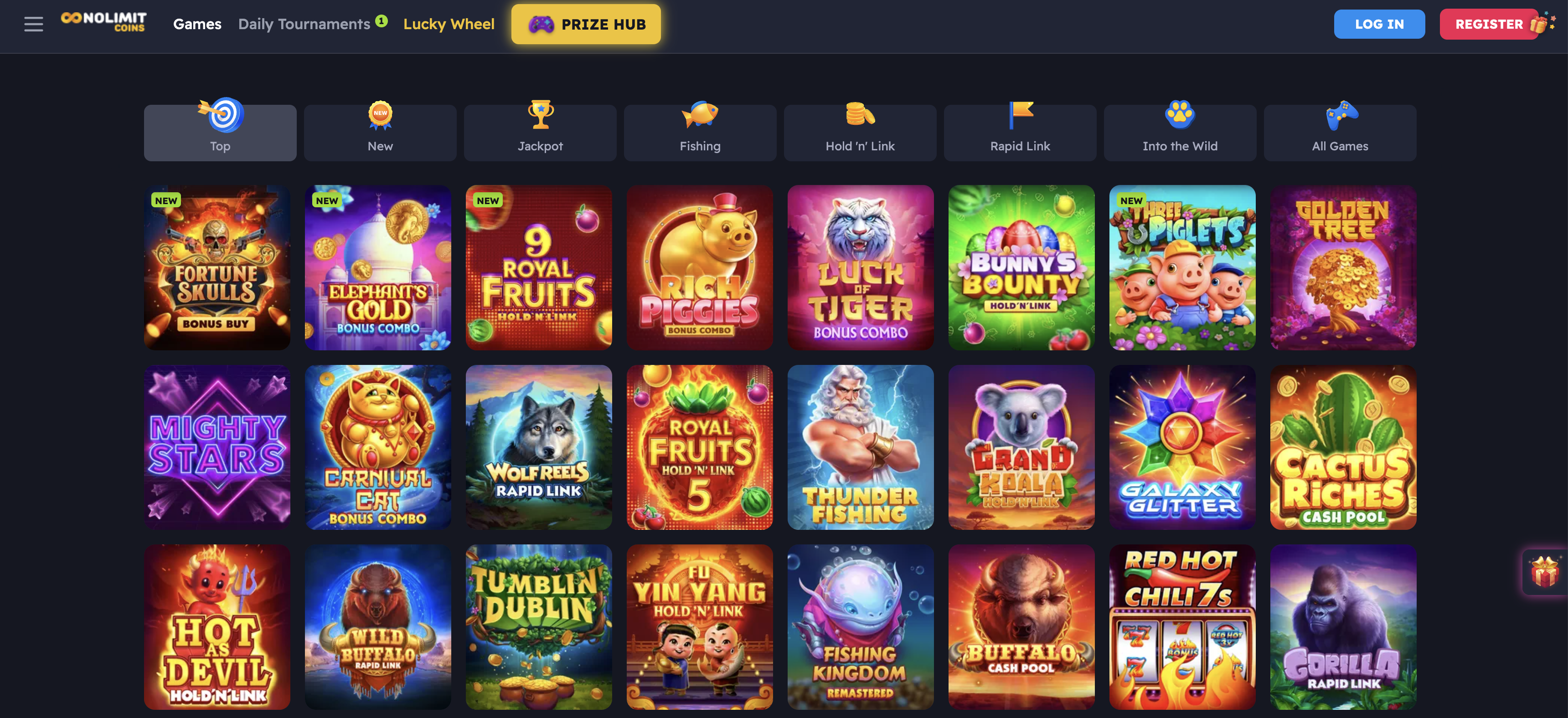 NoLimitCoins Casino free slot options