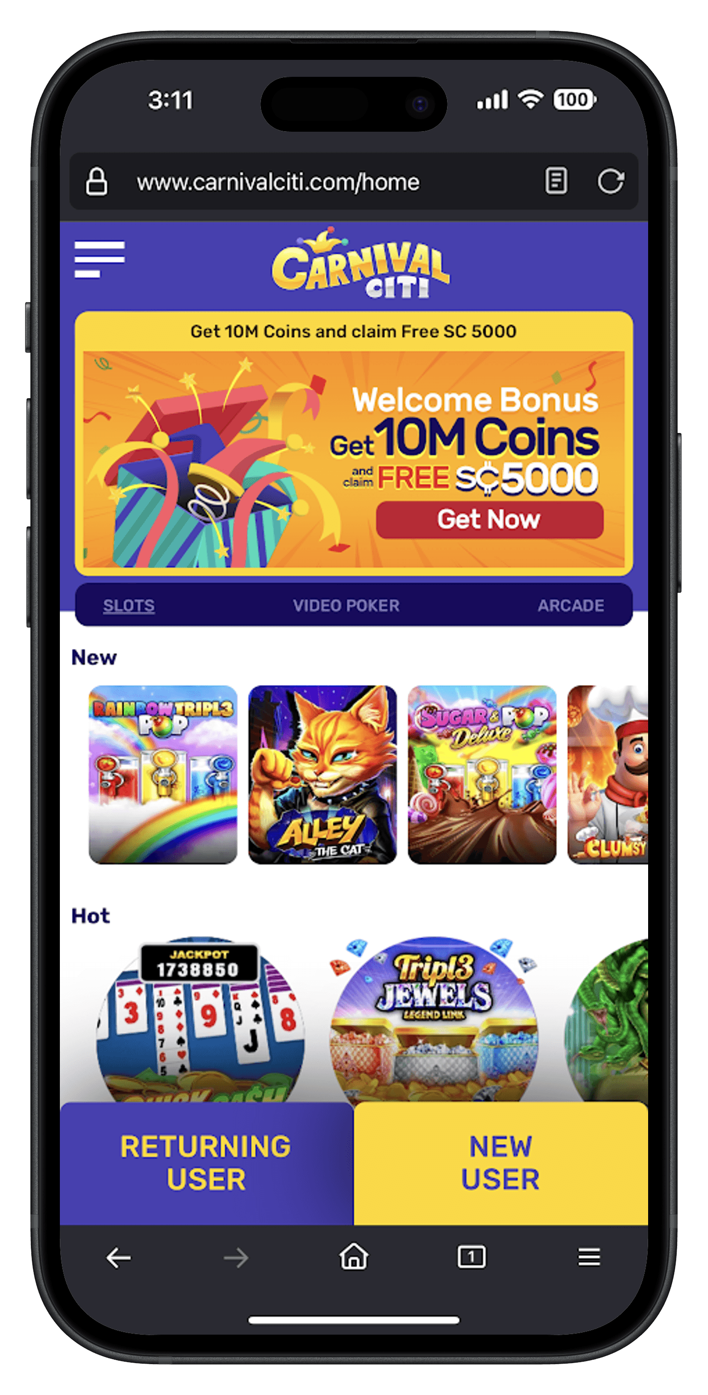 Carnival Citi Mobile Screenshot