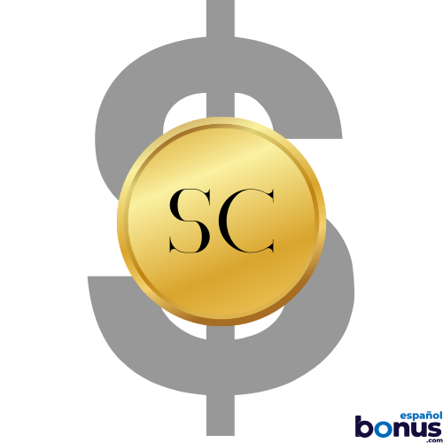 Símbolo de moneda SC frente a un dólar
