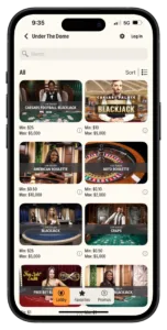 Caesars Palace Online Casino App Live Dealer Screen