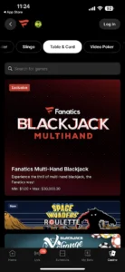 Fanatics Casino Table Games