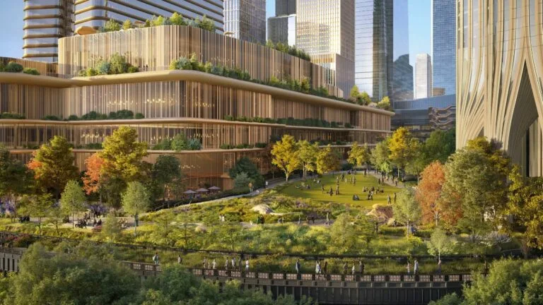 lush trees and gleaming buildings take the lead in a slick new video promoting wynn resorts’ and related companies’ casino proposal.