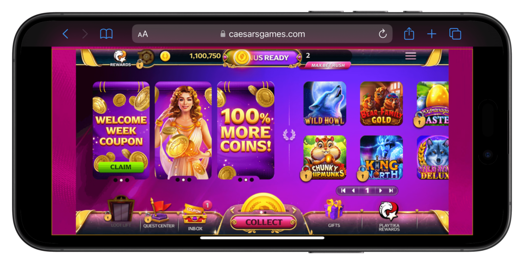 Caesars Slots iOS Screenshot