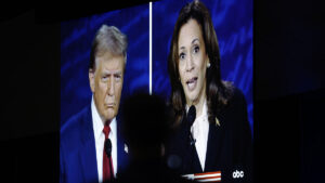 Kamala Harris and Donald Trump were in a dead heat when Kalshi's election prediction market opened on Friday, Oct. 4.