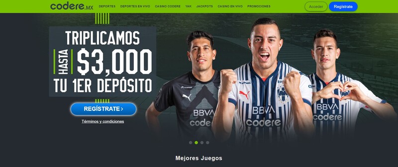 Banner de promoción de Codere 