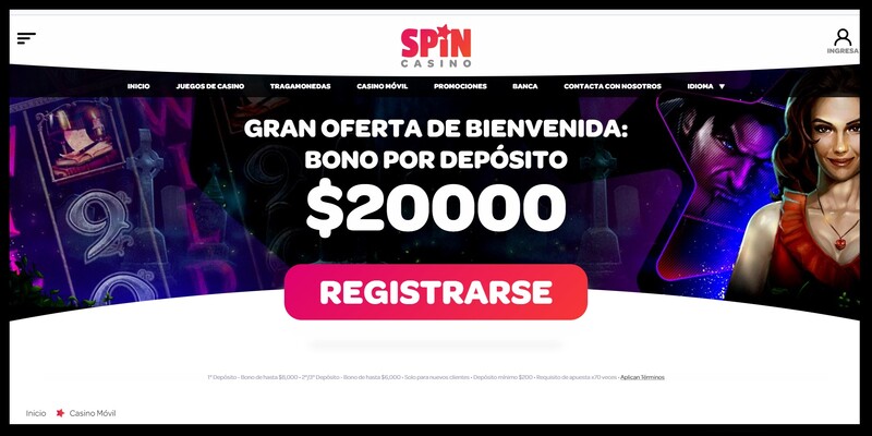 Banner de promoción de Spin Casino 
