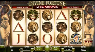 Divine Fortune Game Screen