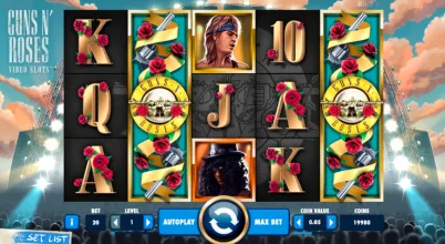 Guns N Roses Slot Game Screen