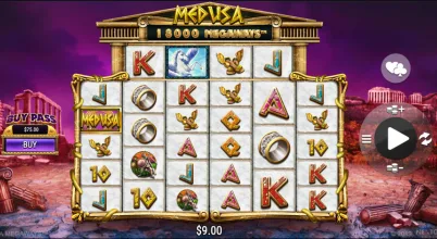 Medusa Megaways slot game screen
