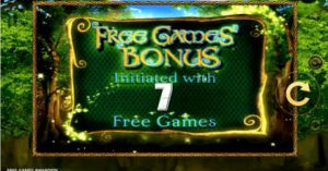 Secrets of the Forest Free Spins Screen