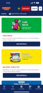 Monopoly Casino App Promotions