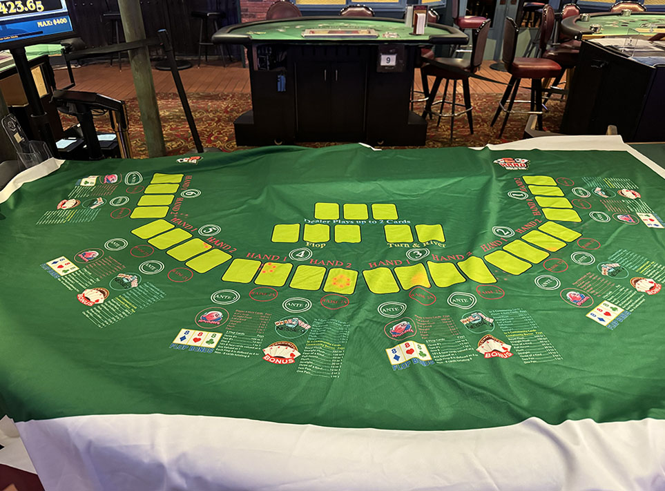 Two Hand Hold'em Felt Installation