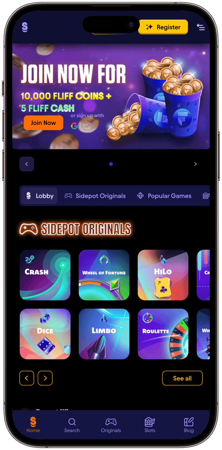 Sidepot.us Mobile