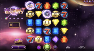 Starburst Galaxy by NetEnt gameplay screenshot