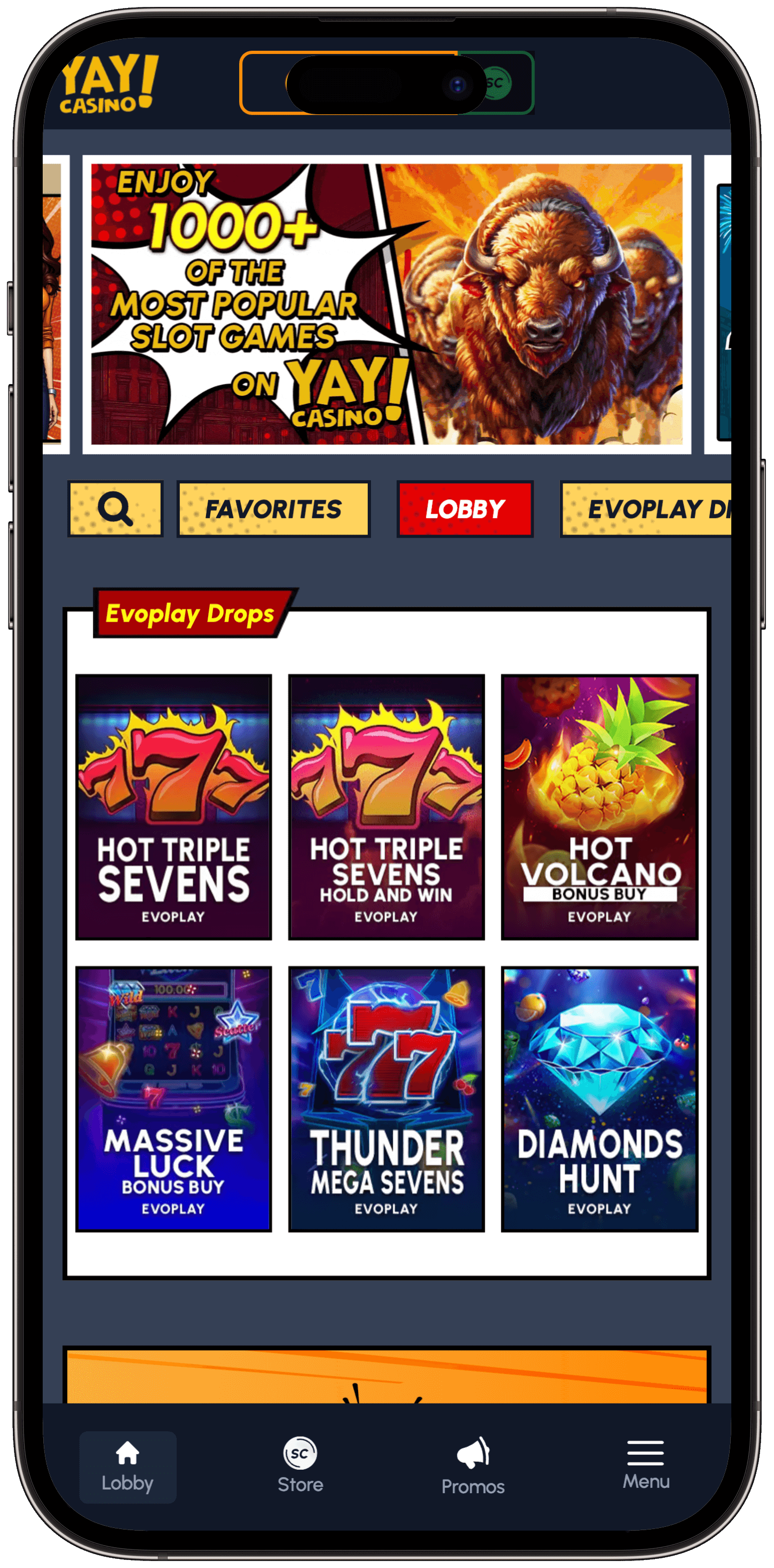 Yay Casino Mobile