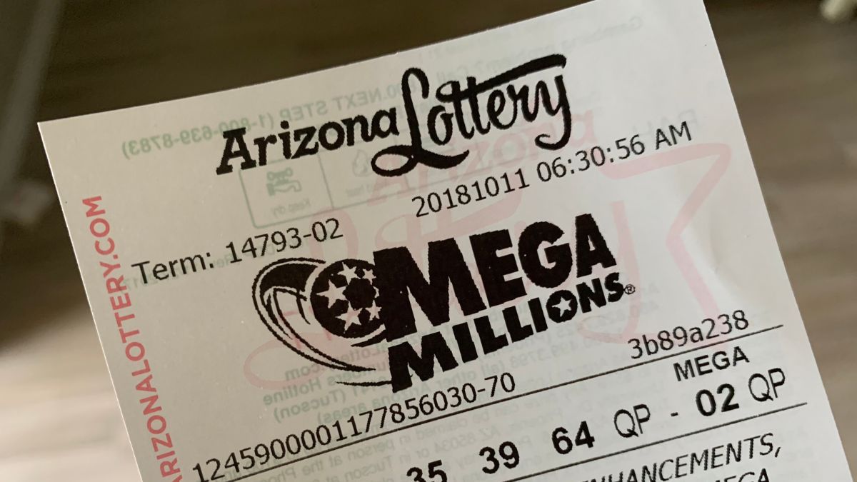 a mega millions ticket from the arizona lottery
