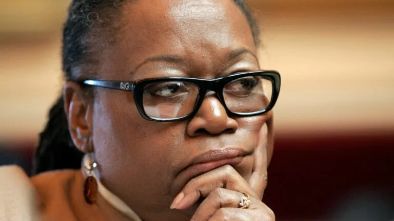 Senator Mamie Locke observes Senate Debate at Richmond Capitol building in 2010