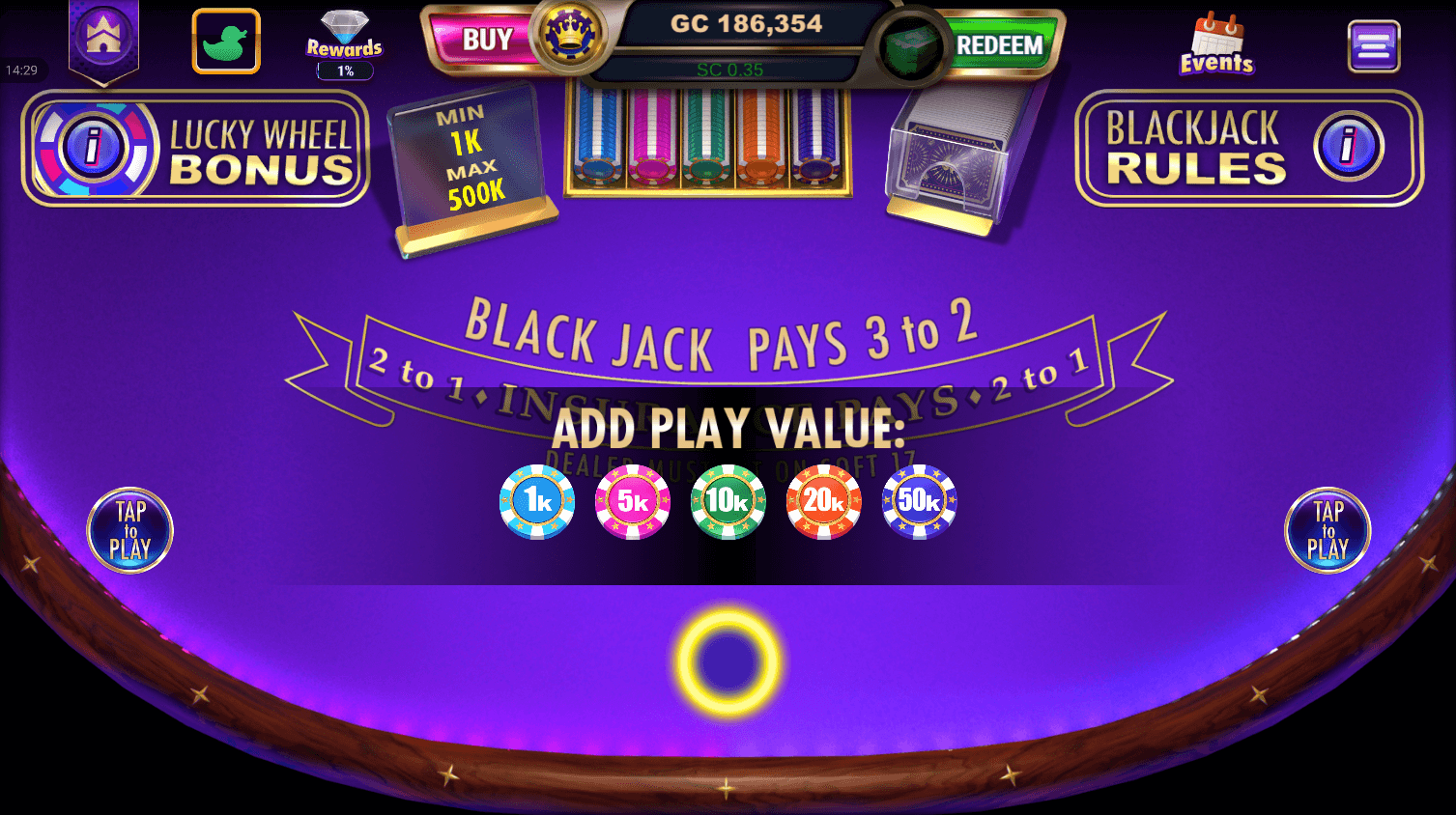 LuckyLand Big Hit Blackjack