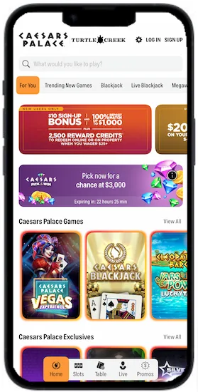Caesars Palace Online Casino mobile app (1)