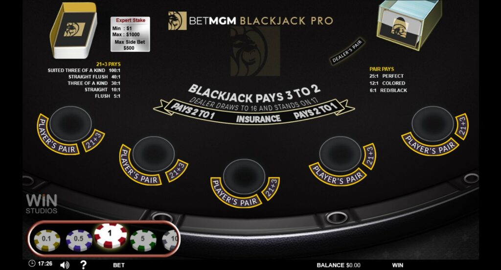 BetMGM Blackjack Pro