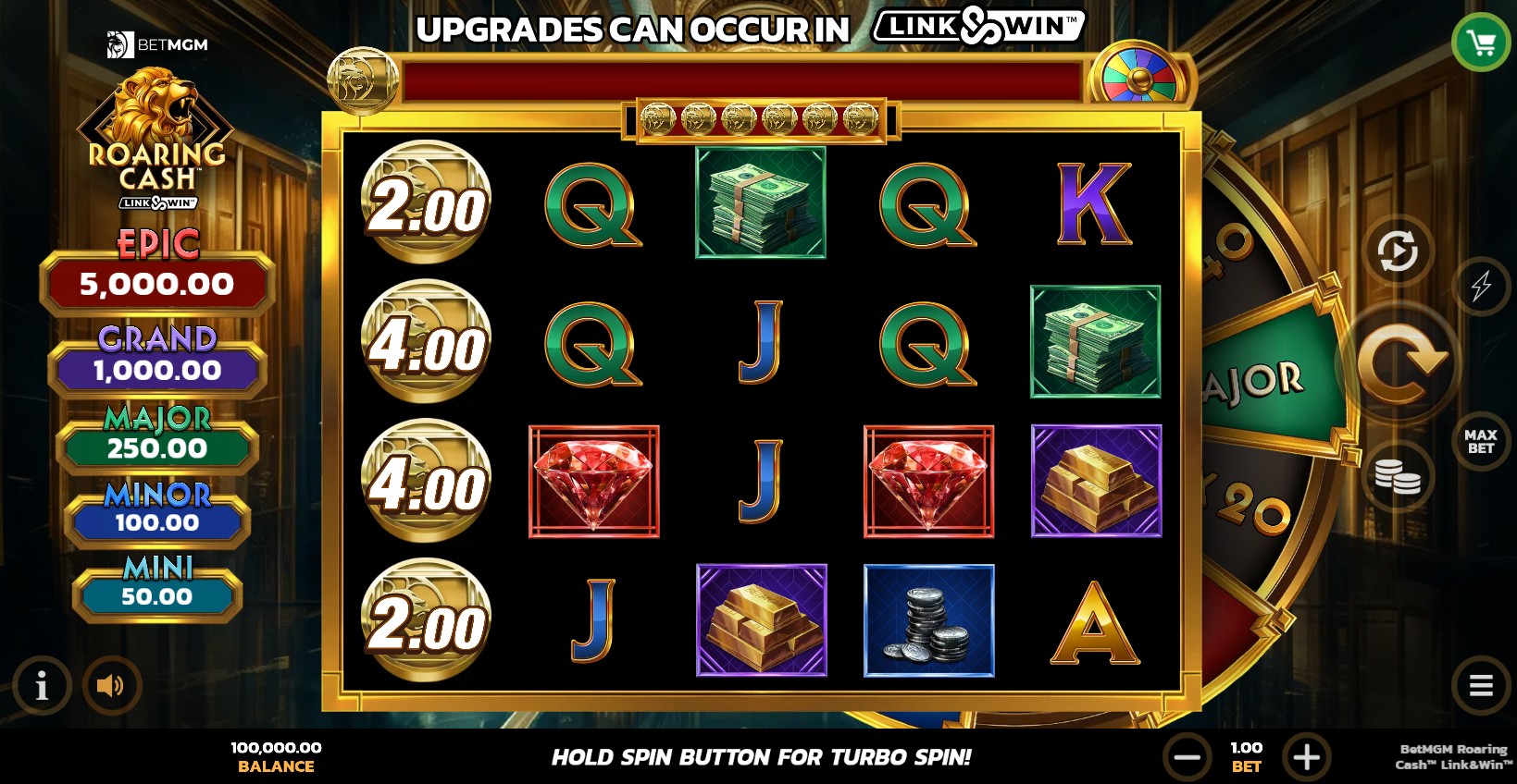 BetMGM Roaring Cash Link&Win