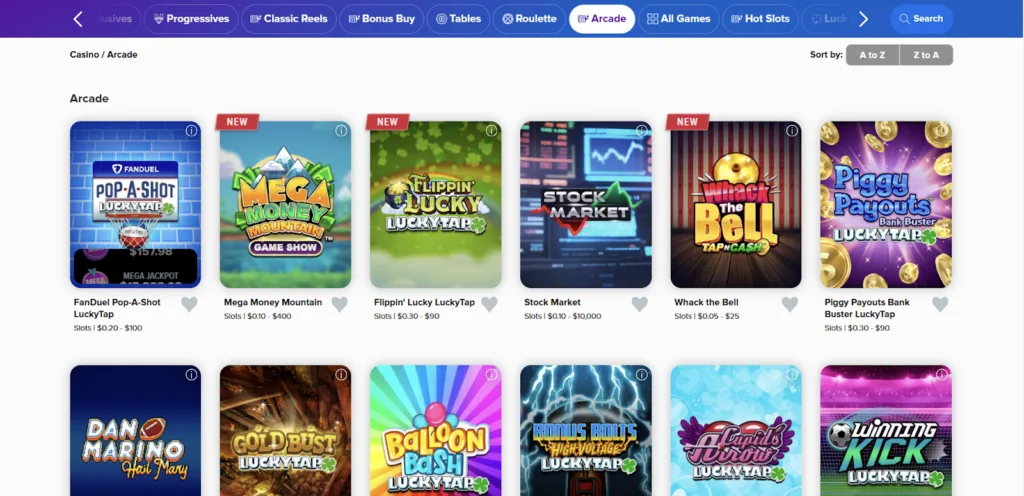 FanDuel Casino Specialty Games