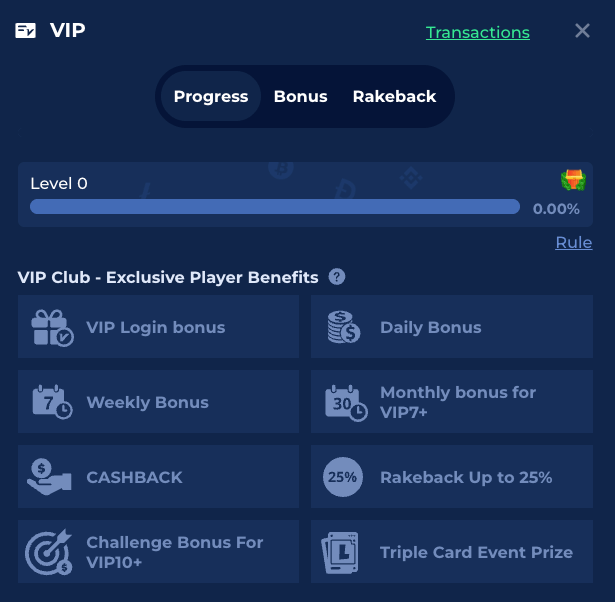 Luckybird VIP program