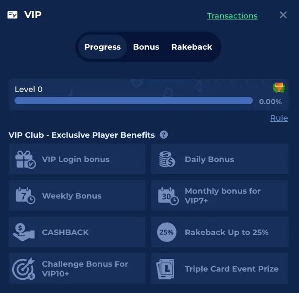 Luckybird VIP program
