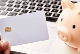 Piggy Bank Laptop Credit Card Gambling Budget