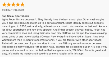 Rebet Customer Review 2