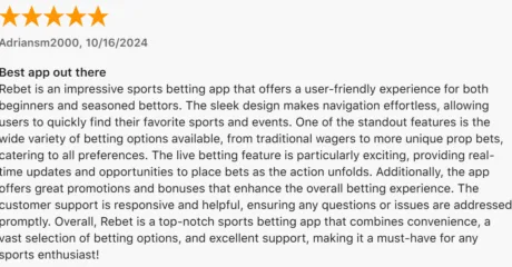 Rebet Customer Review 3