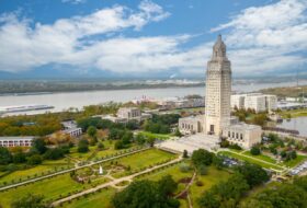 the Louisiana state capitol