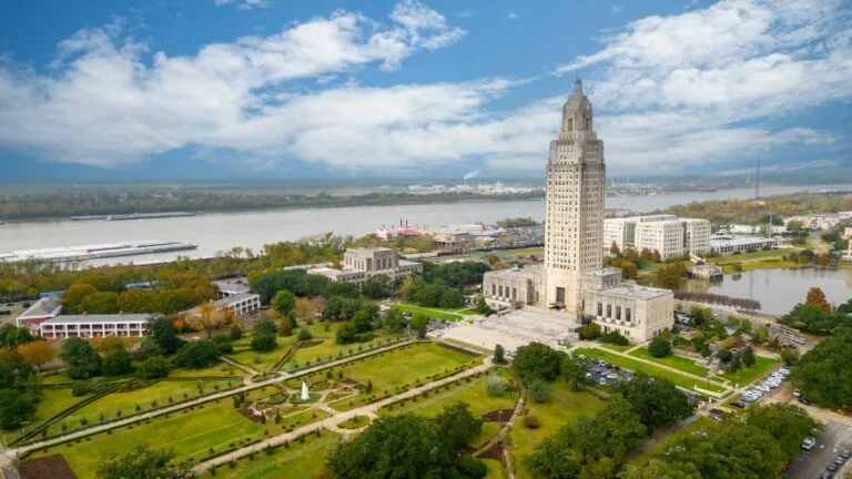 the Louisiana state capitol
