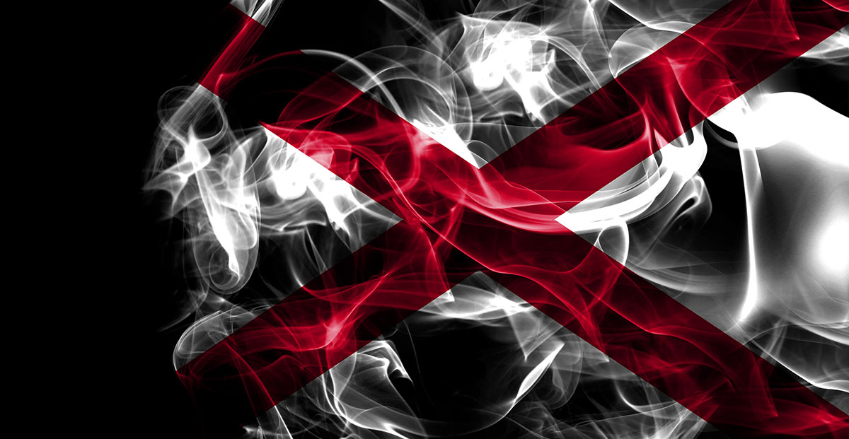 Alabama Flag Up In Smoke