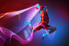Basketball Player Slam Dunk