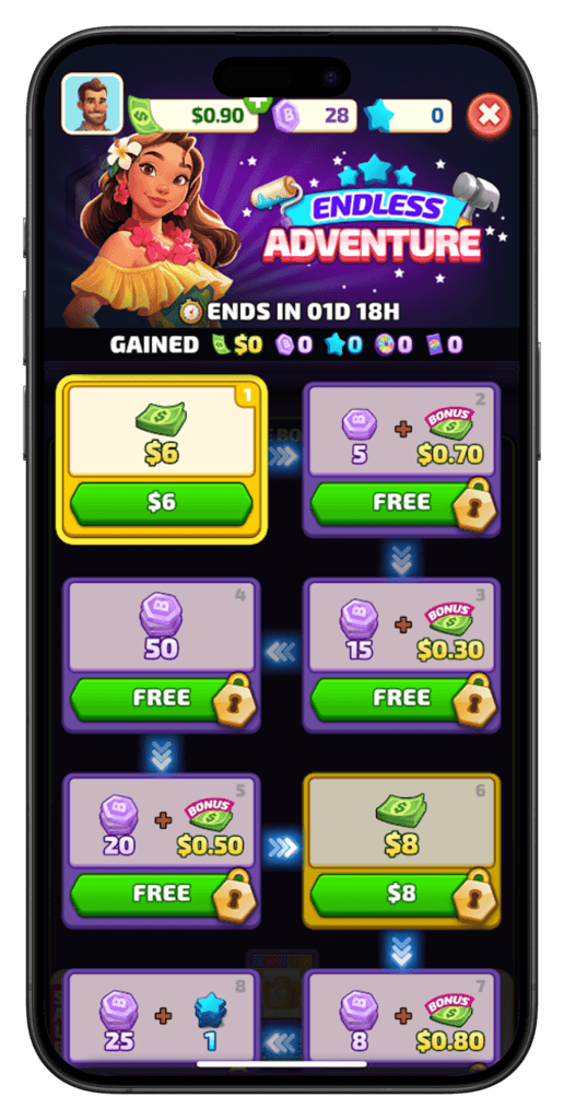 Big Cash Bingo Endless Adventure