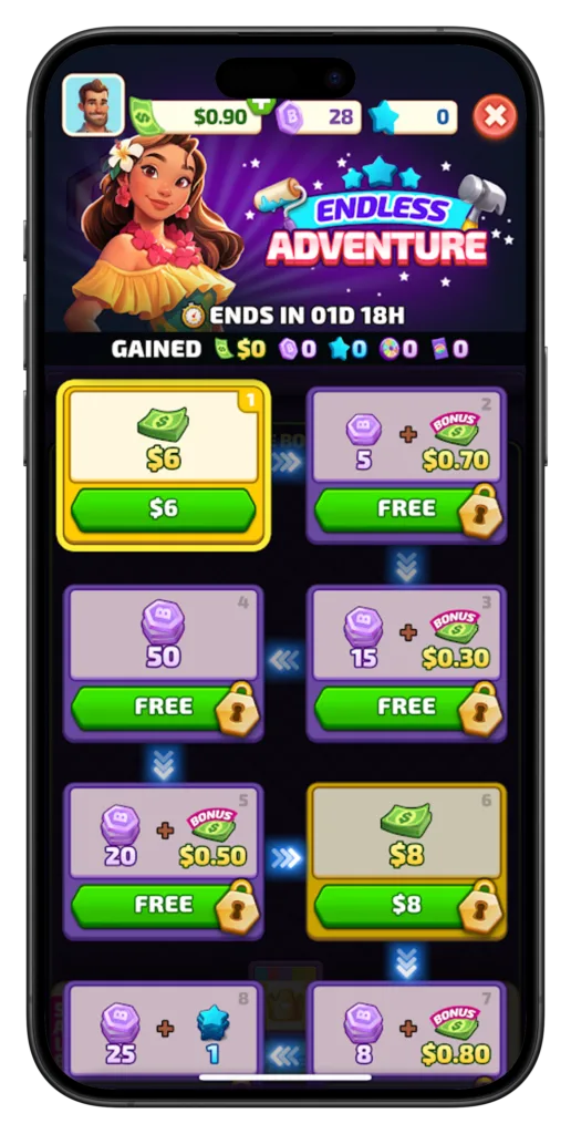 Big Cash Bingo Endless Adventure