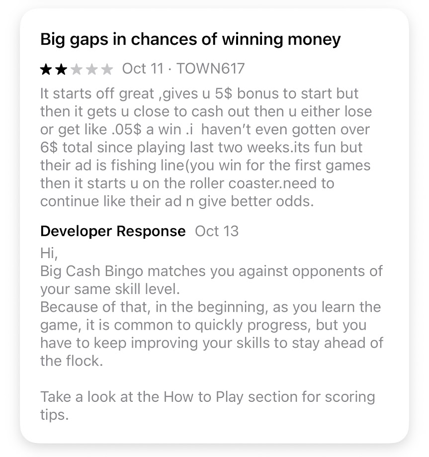 Big Cash Bingo Review