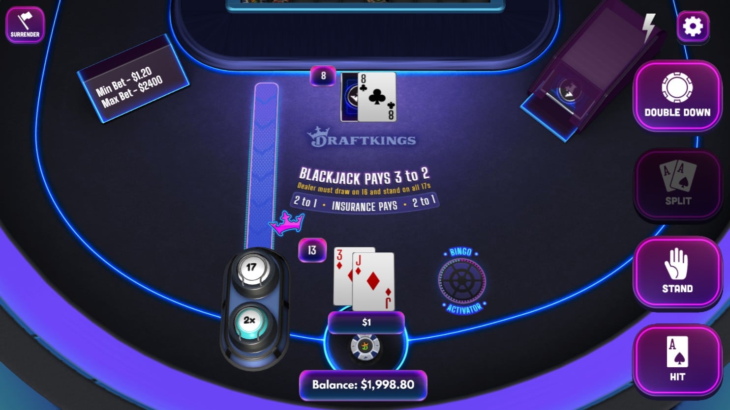 Blackjack in California icon