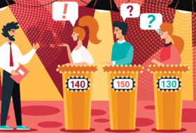 Live Trivia Gameshow Illustration Cartoon