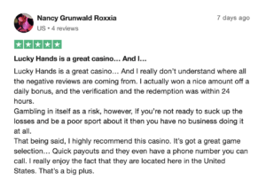 Lucky Hands Nancy reveiw