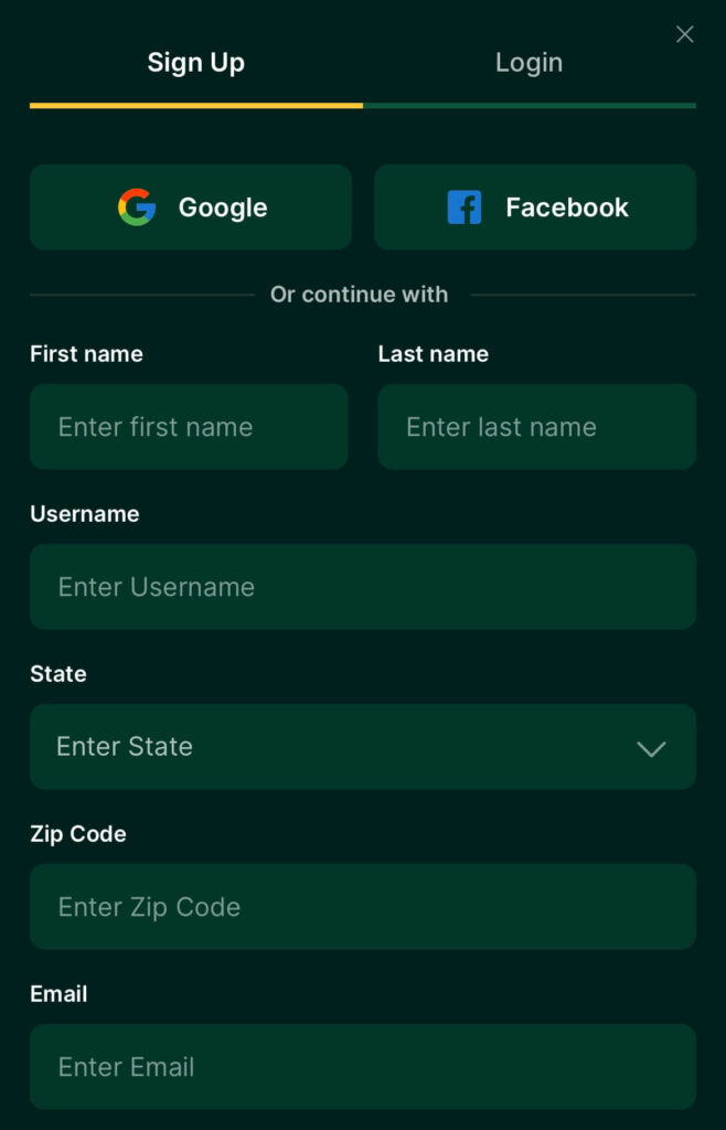 Lucky Hands Registration Page