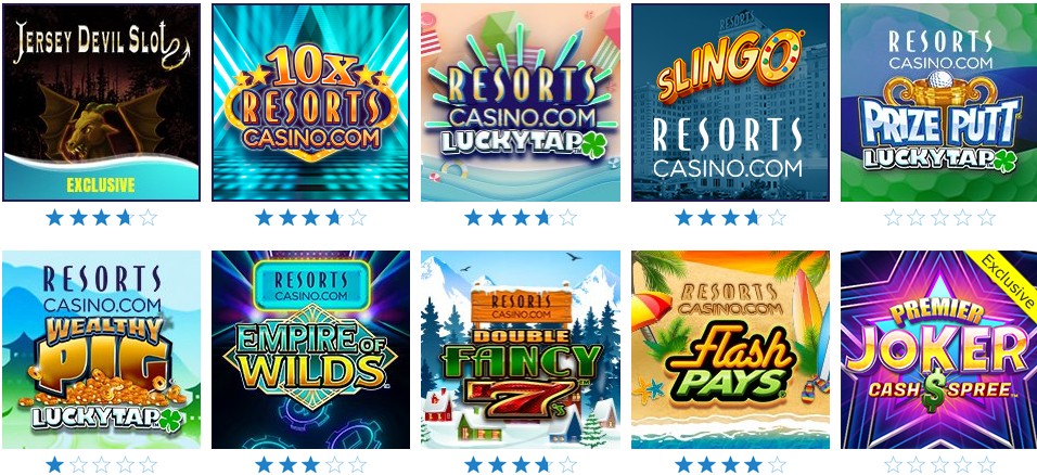Resorts Casino Exclusive Games