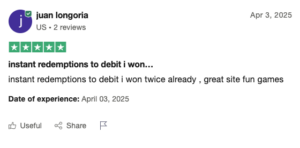 SpinQuest Trustpilot Review 1