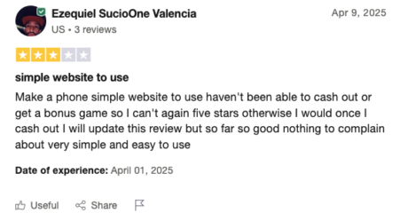 SpinQuest Trustpilot Review 2