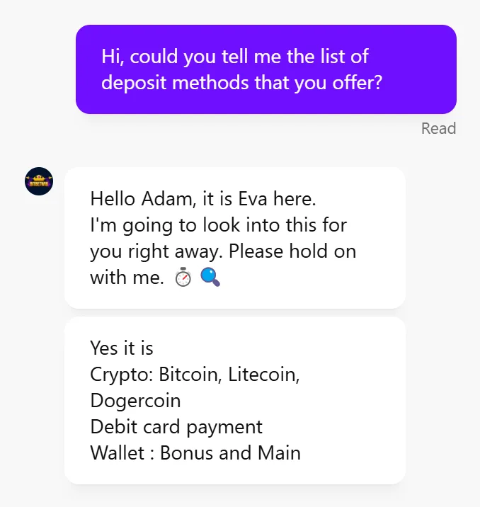 bitbetwin Customer Support