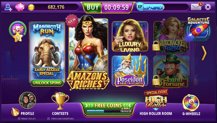Gambino Slots lobby