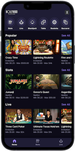 Hollywood Casino app