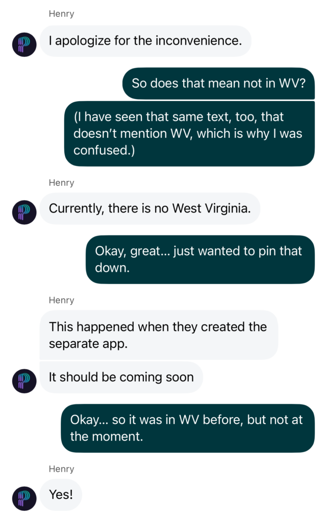 Hollywood Casino live chat customer support